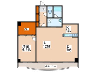 コ－トモザ札幌の物件間取画像